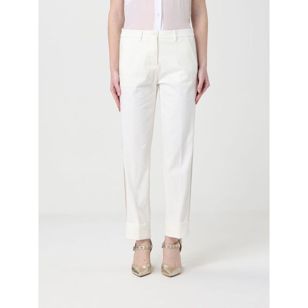 Mason's Women Cotton Blend Straight Trousers Mason's